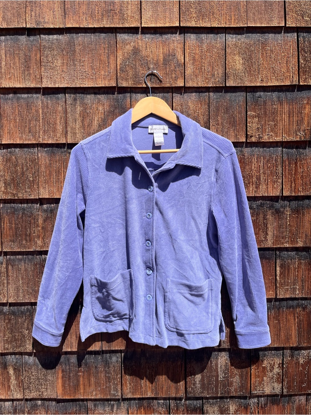 Lavender Corduroy Button-up